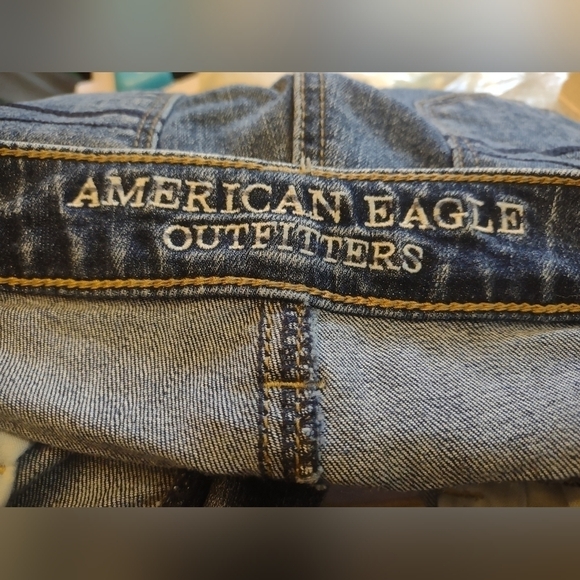 American eagle outfitters women's size 4 high rise jeggings crop super stretch - Picture 9 of 10